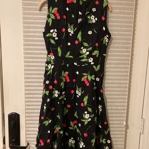 Floral Black Dress